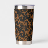 Modern Brown Tortoise Shell Stylish Geïsoleerde Drinkbeker (Links)