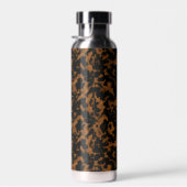 Modern Brown Tortoise Shell Stylish Waterfles (Rechts)