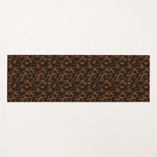 Modern Brown Tortoise Shell Stylish Yogamat (Voorkant (horizontaal))