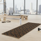 Modern Brown Tortoise Shell Stylish Yogamat