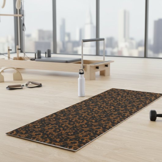 Modern Brown Tortoise Shell Stylish Yogamat