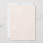 Modern Brown wedding Invitation Kaart (Achterkant)