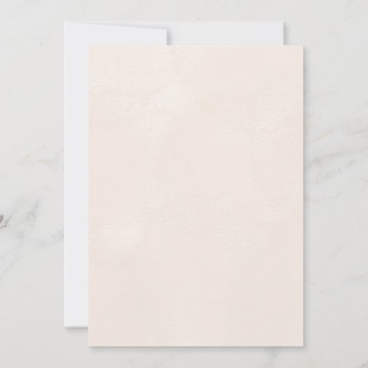 Modern Brown wedding Invitation Kaart (Achterkant)