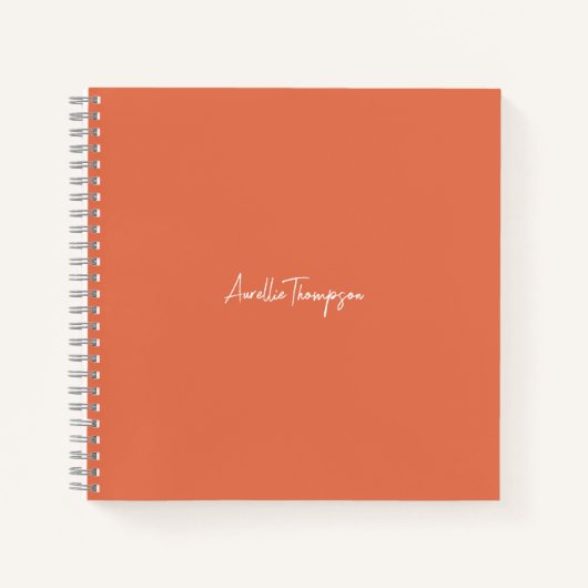 Modern Bruids Party Monogram Bruidsmeisje Sinaasap Notitieboek (Voorkant)