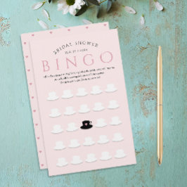 Modern Bruids Roze Tea Party Bingo Teacup Patroon