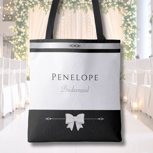 Modern Bruidsmeisje Cadeau | Luxe Typografie Tote Bag