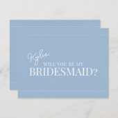 Modern bruidsmeisje voorstel Kaart (Voorkant / Achterkant)