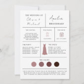 Modern bruidsmeisje voorstel & Maid of Honor Kaart (Voorkant)