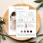 Modern bruidsmeisje voorstel & Maid of Honor Kaart