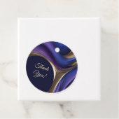 Modern bruiloft-blauw Paarse goud Bedankjes Labels (In situ)