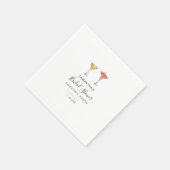 Modern Bruiloft Cocktailparty Servet (Hoek)