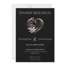 Modern bruiloft diner repetitie-modern roze hart