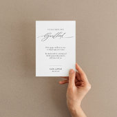 Modern bruiloft gastenboek teken met kalligrafie poster