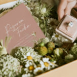 Modern bruiloft Reserva la Fecha terracotta Save The Date<br><div class="desc">Moderne typografie gewaagde bruiloft Reserva la Fecha kaart. Met moderne,  elegante typografie en gestript backer design. De kleur van Terracotta kan worden aangepast.</div>