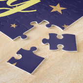 Modern Bruiloft VIP Gift | Elegante aangepaste fot Legpuzzel (Zijkant)