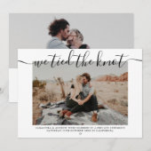 Modern bruiloft... we hebben de foto's van de knoo aankondiging (Voorkant / Achterkant)