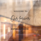 Modern bruiloft welkom spiegel sticker teken scrip (Vel 2)