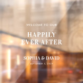 Modern bruiloft welkom spiegel sticker teken scrip (Vel 2)