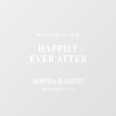 Modern bruiloft welkom spiegel sticker teken scrip (Vel)