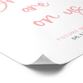 Modern Bruiloftsfeest Bar Bord Poster (Hoek)