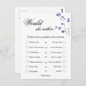 Modern Bruiloftsspellen, Wie kent de Bruid het Bes Briefkaart (Voorkant / Achterkant)