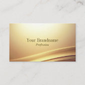 Modern bruin beige curve decor zeer indrukwekkend visitekaartje (Voorkant)