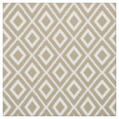 Modern bruin beige ikat patroon stof (Swatch)