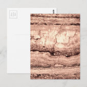 Modern bruin beige sepia gebrand sinaasappel grani briefkaart (Voorkant / Achterkant)