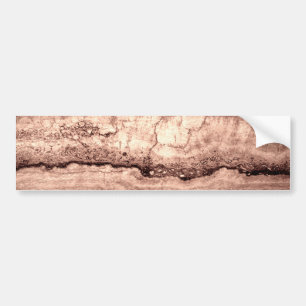 Modern bruin beige sepia gebrand sinaasappel grani bumpersticker