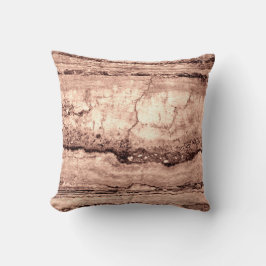 Modern bruin beige sepia gebrand sinaasappel grani kussen