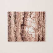 Modern bruin beige sepia gebrand sinaasappel grani legpuzzel (Horizontaal)