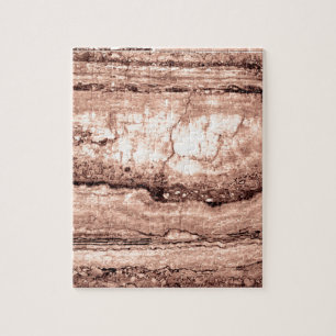 Modern bruin beige sepia gebrand sinaasappel grani legpuzzel