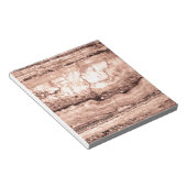 Modern bruin beige sepia gebrand sinaasappel grani notitieblok (Schuin)