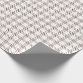 Modern bruin betegeld omslagpapier cadeaupapier (Hoek)