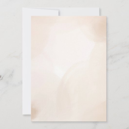 Modern Bruin bruiloft uitnodiging (Achterkant)