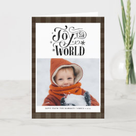 Modern bruin Buffalo geplakt vun script eenvoudig Feestdagen Kaart