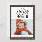 Modern bruin Buffalo geplakt vun script eenvoudig Feestdagenkaart (Voorkant)