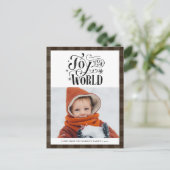 Modern bruin Buffalo geplakt vun script Simple Hol Briefkaart (Staand voorkant)