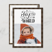 Modern bruin Buffalo geplakt vun script Simple Hol Briefkaart (Voorkant / Achterkant)