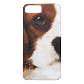 modern bruin Cavalier King Charles Spaniel Case-Mate iPhone Case (Achterkant)
