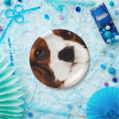 modern bruin Cavalier King Charles Spaniel Papieren Bordje (Feest)