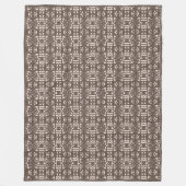 Modern bruin en beige stijlvolle Tao Fleece Deken (Voorkant)