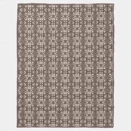 Modern bruin en beige stijlvolle Tao Fleece Deken