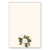 Modern bruin en crèmekleurig tafelnummer voor de b (Achterkant)