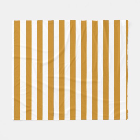 Modern bruin gestreept Sjabloon Decoratief Fleece Deken (Voorkant (Horizontaal))