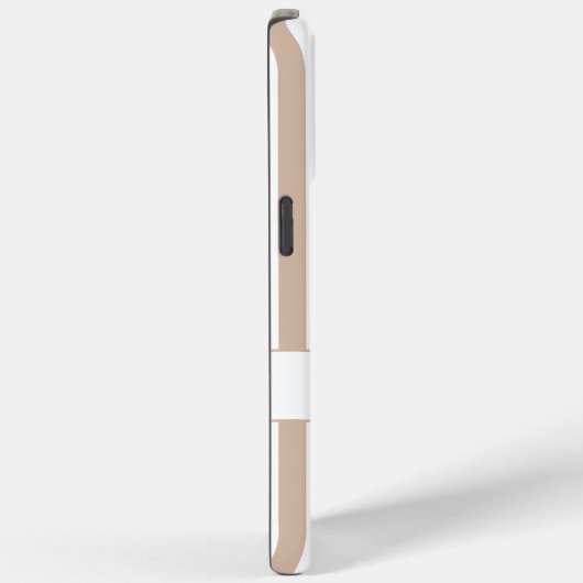 Modern bruin gestreepte gepersonaliseerde naam min Case-Mate iPhone case (Achterkant / Rechts)