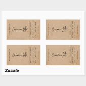 Modern Bruin Koffie Rustiek Label (Vel)