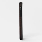 Modern bruin leder Case-Mate iPhone case (Achterkant/links)