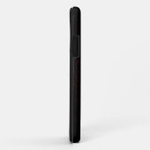 Modern bruin leder Case-Mate iPhone case (Achterkant/rechts)