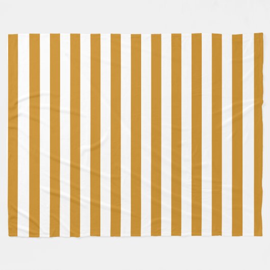Modern Bruin Wit Gestreepte Decoratieve Sjabloon Fleece Deken (Voorkant (Horizontaal))